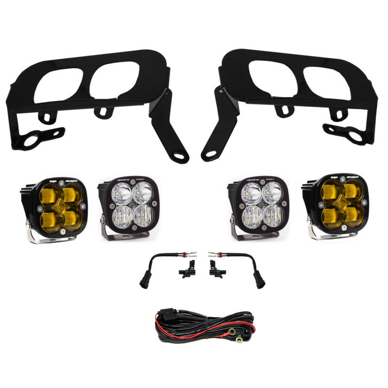 Baja Designs 14-15 Silverado 1500 White Fog Pocket Kit - Amber-SR1 Performance