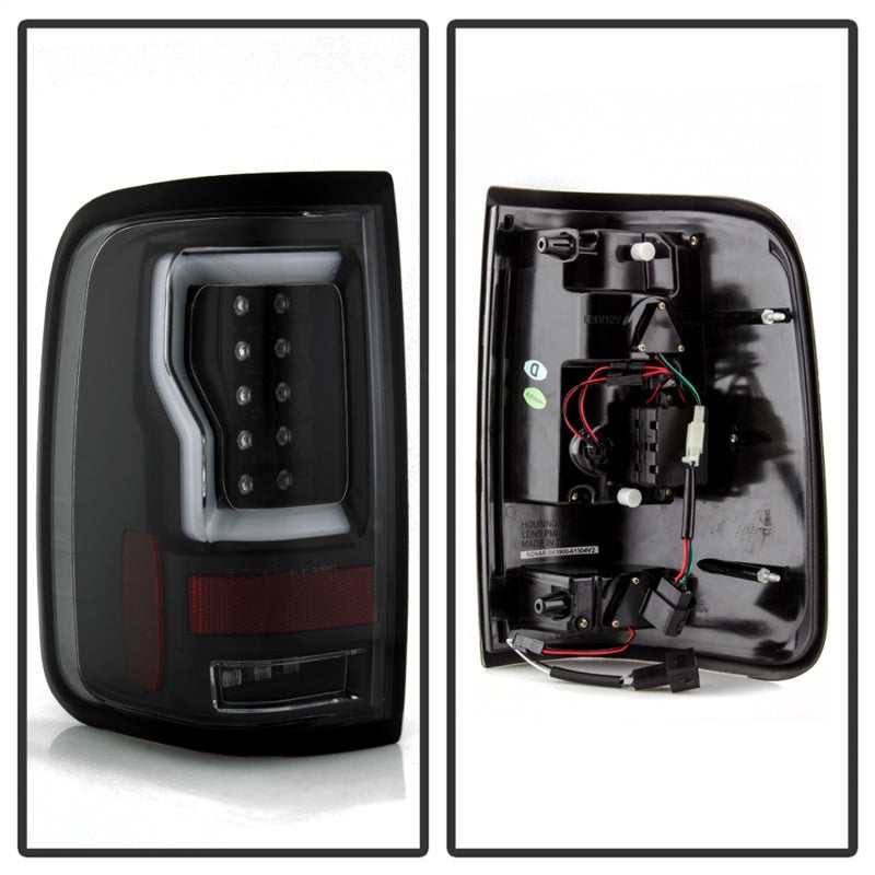 Spyder 04-08 Ford F-150 Projector Tail Lights - Light Bar DRL LED - Black ALT-YD-FF15004V2-LBLED-BK-SR1 Performance