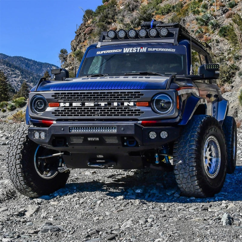 Superwinch 21-24 Ford Bronco Hidden Winch Mount - Black-SR1 Performance