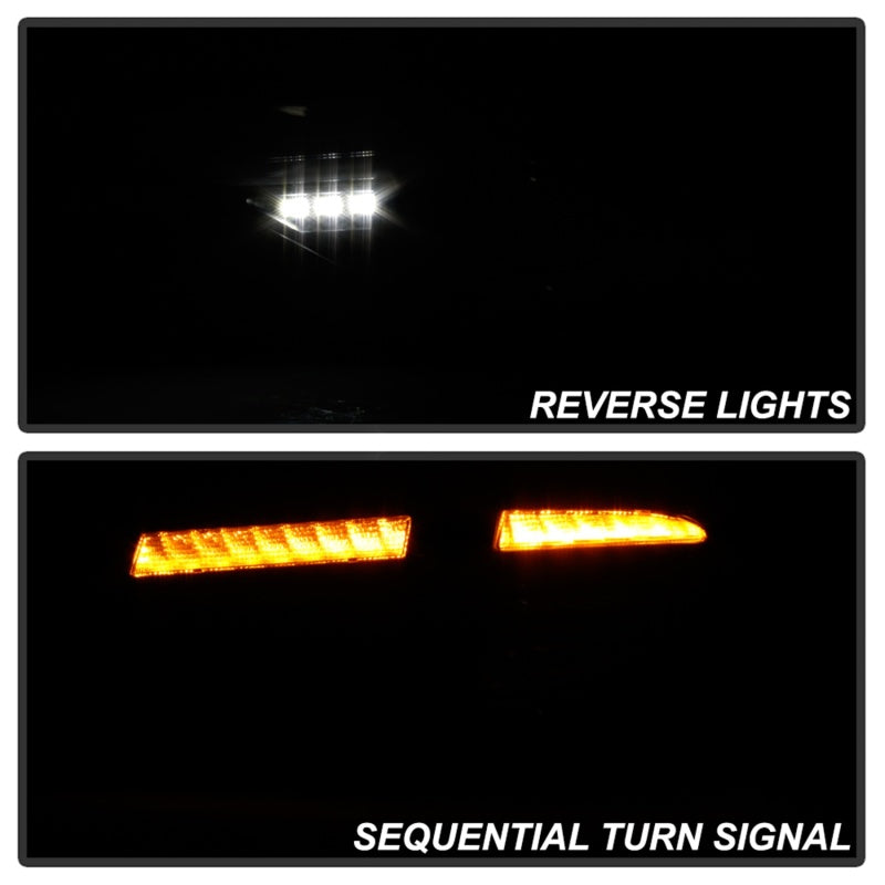 Spyder 08-14 Subara Impreza WRX Hatchback LED Tail Lights Seq Signal Black ALT-YD-SI085D-SEQ-BK-SR1 Performance