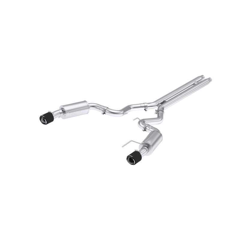 MBRP 2024 Ford Mustang GT S650, 5.0L 3inCat-Back Dual Split Rear with Carbon Fiber Tips (Street)-SR1 Performance