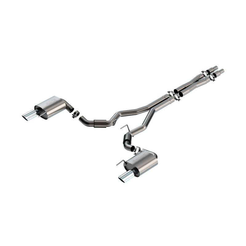 Borla 2024 Ford Mustang GT 5.0L V8 w/o Active Exhaust S-Type Cat-Back Exhaust System-SR1 Performance