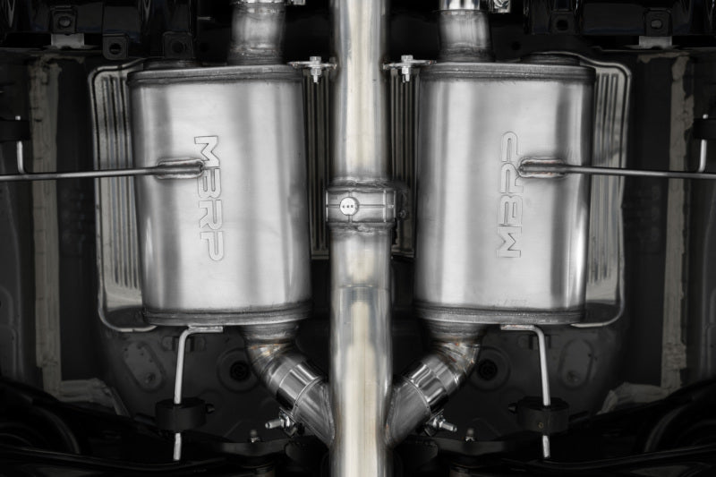 MBRP 23-24 Honda Civic Type R 2.0L T304 SS 3in Cat-Back Exhaust Triple Center Outlet w/ Burnt Tips-SR1 Performance