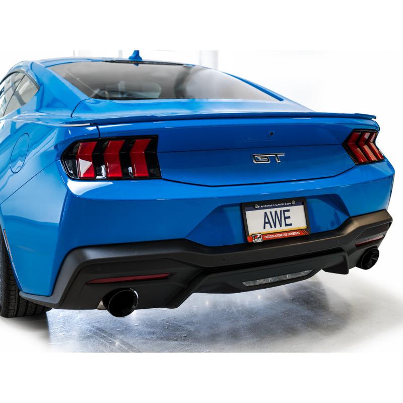 AWE 2024 Ford Mustang GT Fastback S650 RWD Track Edition Catback Exhaust w/ Dual Diamond Black Tips-SR1 Performance