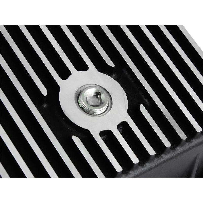 afe Transmission Pan (Black); Ford Trucks 94-08 AODE-SR1 Performance