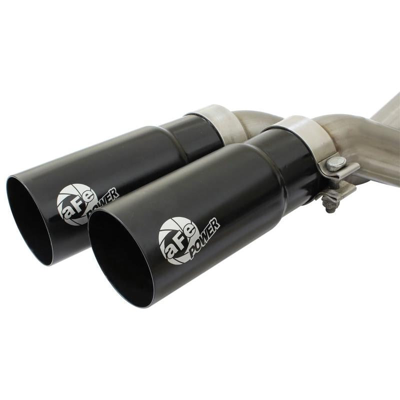 aFe Rebel Series Exhaust SS Front Side Exit CB w/ Black Tips 10-14 Ford F150 Ecoboost V8 6.2L-SR1 Performance