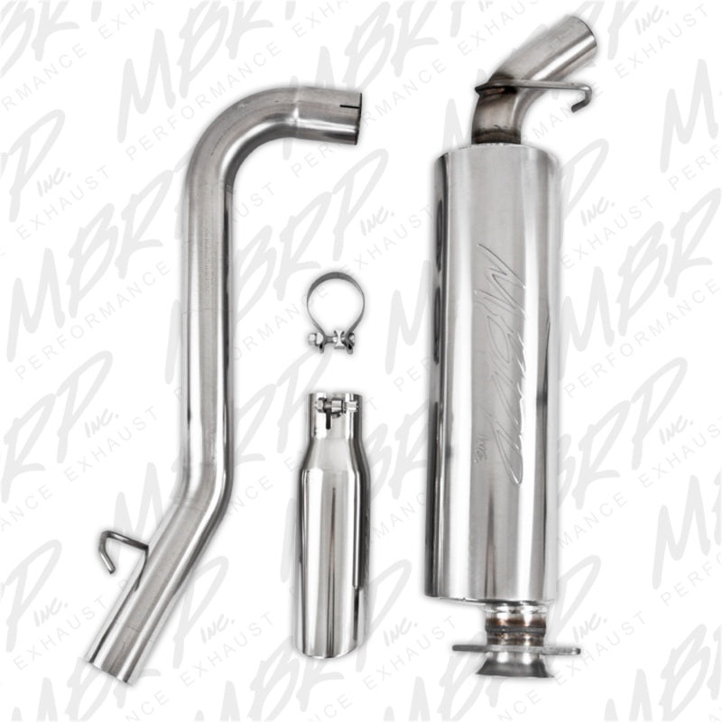 MBRP 2000-2006 Jeep Wrangler (JK) Inline-4 2.5L Inline-6 4.0L Cat Back Single Side-SR1 Performance