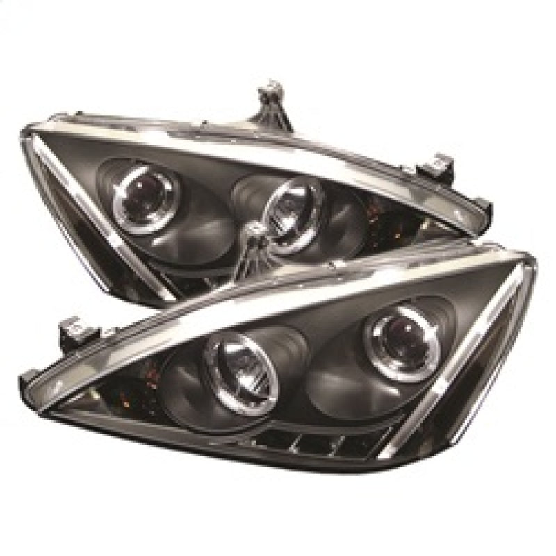 Spyder Honda Accord 03-07 Projector Headlights LED Halo Amber Reflctr LED Blk PRO-YD-HA03-AM-BK-SR1 Performance