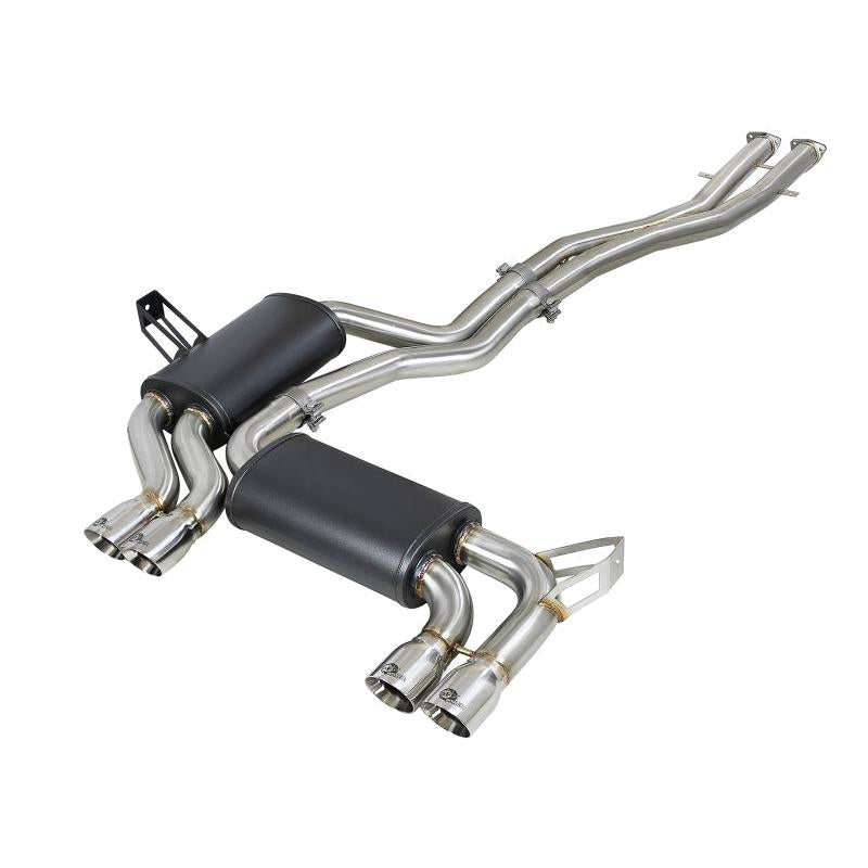 aFe MACH Force-Xp 2.5in 304 SS Cat-Back Exhaust w/ Polished Tips 01-06 BMW M3-SR1 Performance