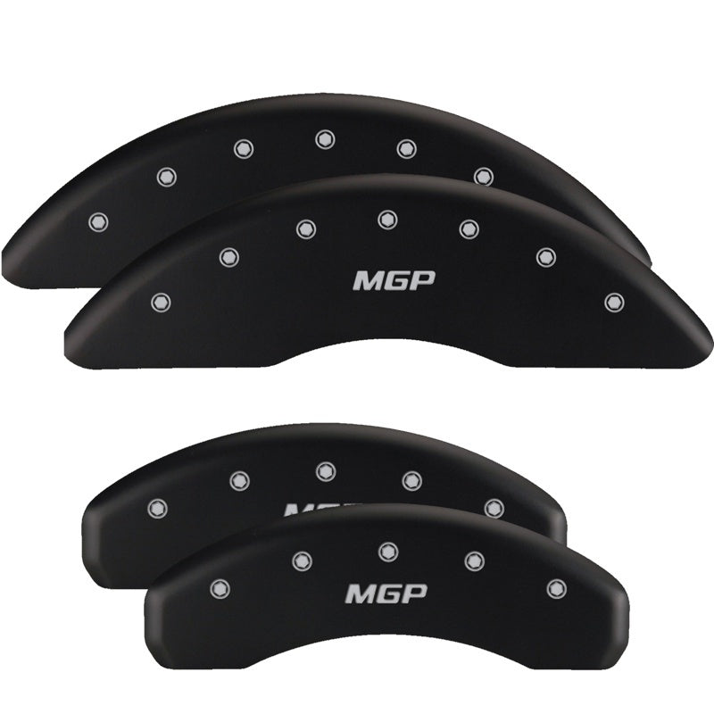 MGP 4 Caliper Covers Engraved Front Gen 5/Camaro Engraved Rear Gen 5/SS Red finish silver-SR1 Performance