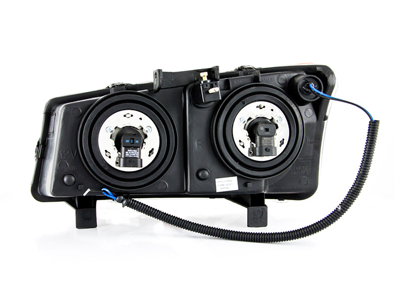 ANZO 2003-2006 Chevrolet Silverado 1500 Crystal Headlights w/ Halo Black-SR1 Performance