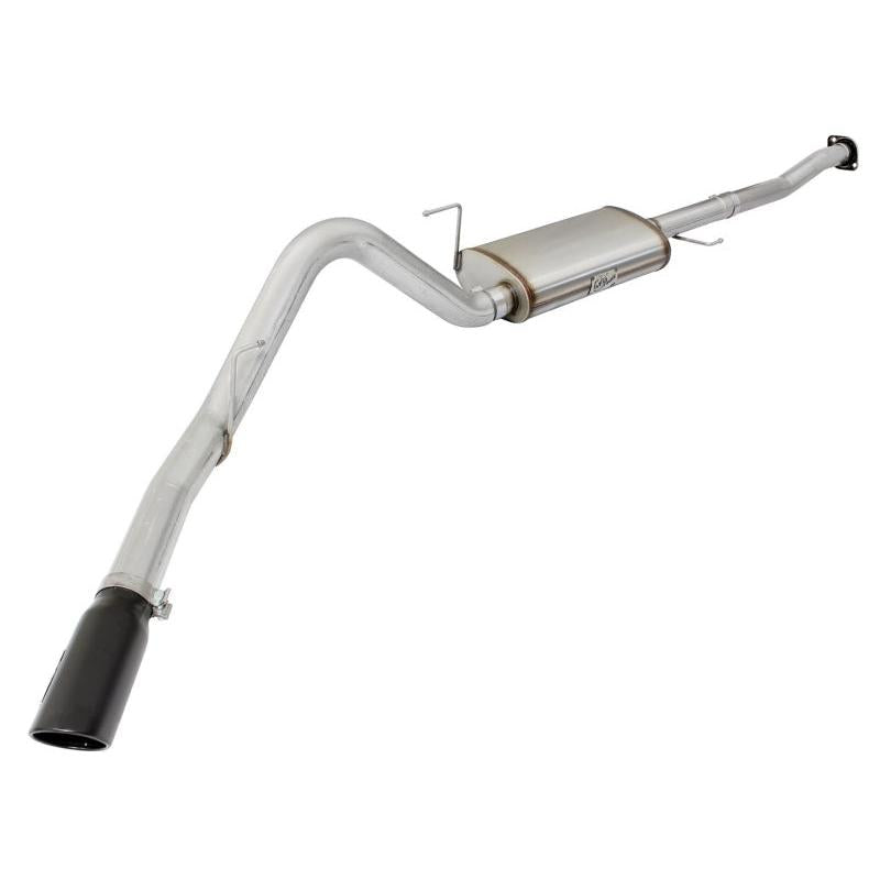 aFe MACHForce XP Exhaust 3in-3.5in SS Single Side Exit CB w/ Black Tips 15 Ford F150 V8 5.0L CC/SB-SR1 Performance