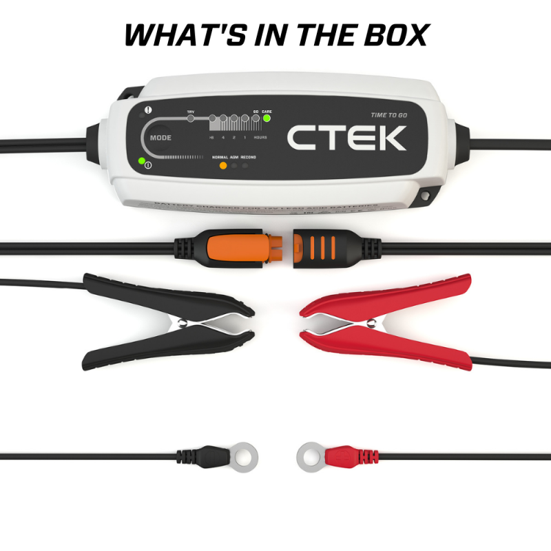CTEK Battery Charger - CT5 Time To Go - 4.3A-SR1 Performance