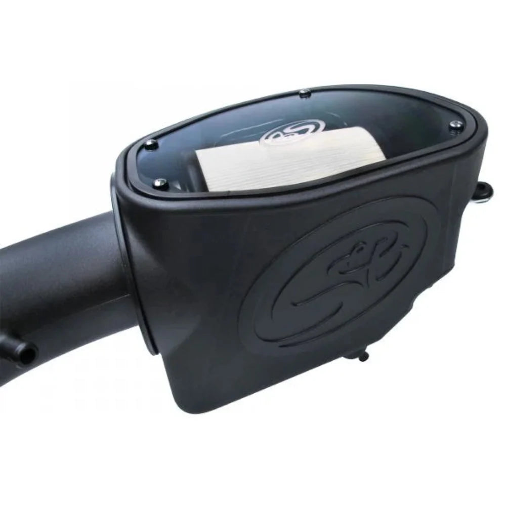 Dry Extendable Cold Air Intake for 2007-2011 Jeep Wrangler 3.8L on a white background