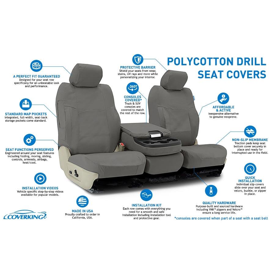 Custom Seat Cover Poly Cotton