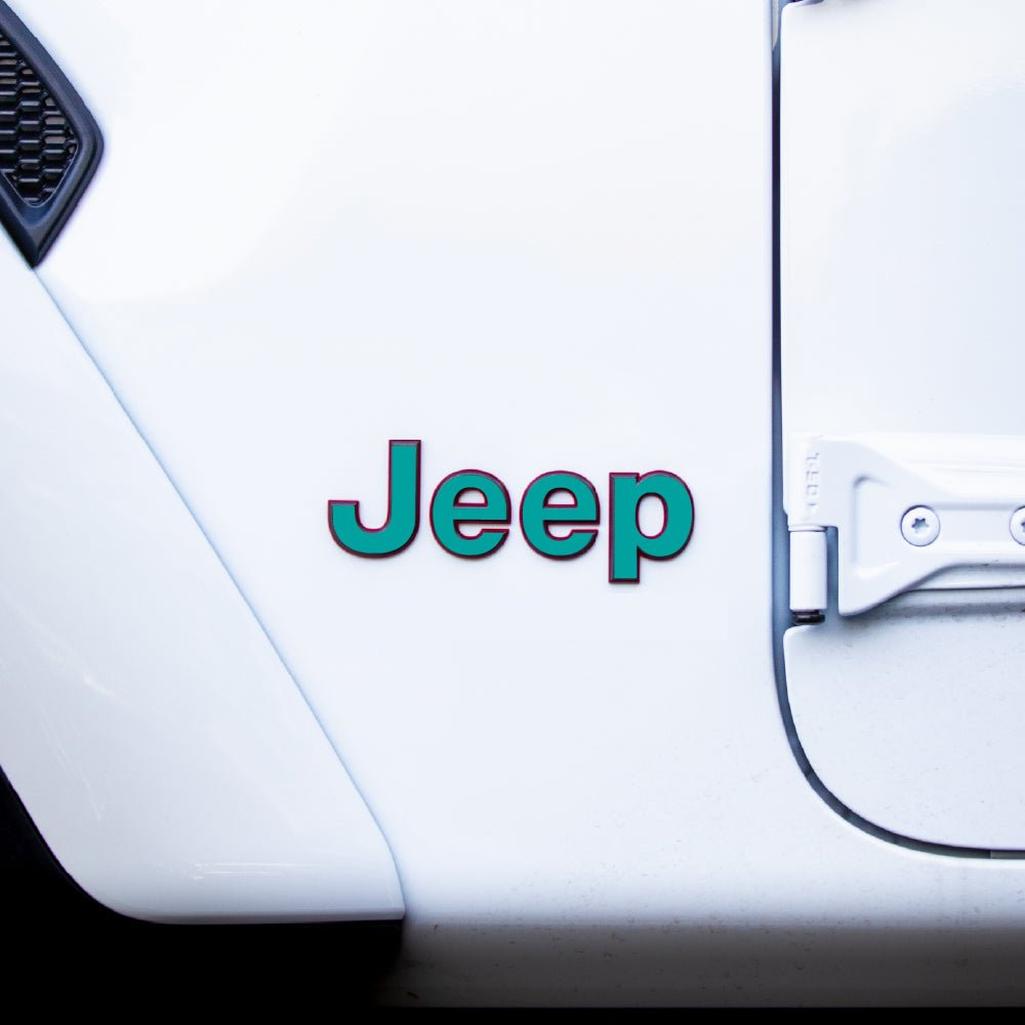 JEEP Gladiator Emblem Overlay Decal Set | Fits 2020+ Jeep Gladiator