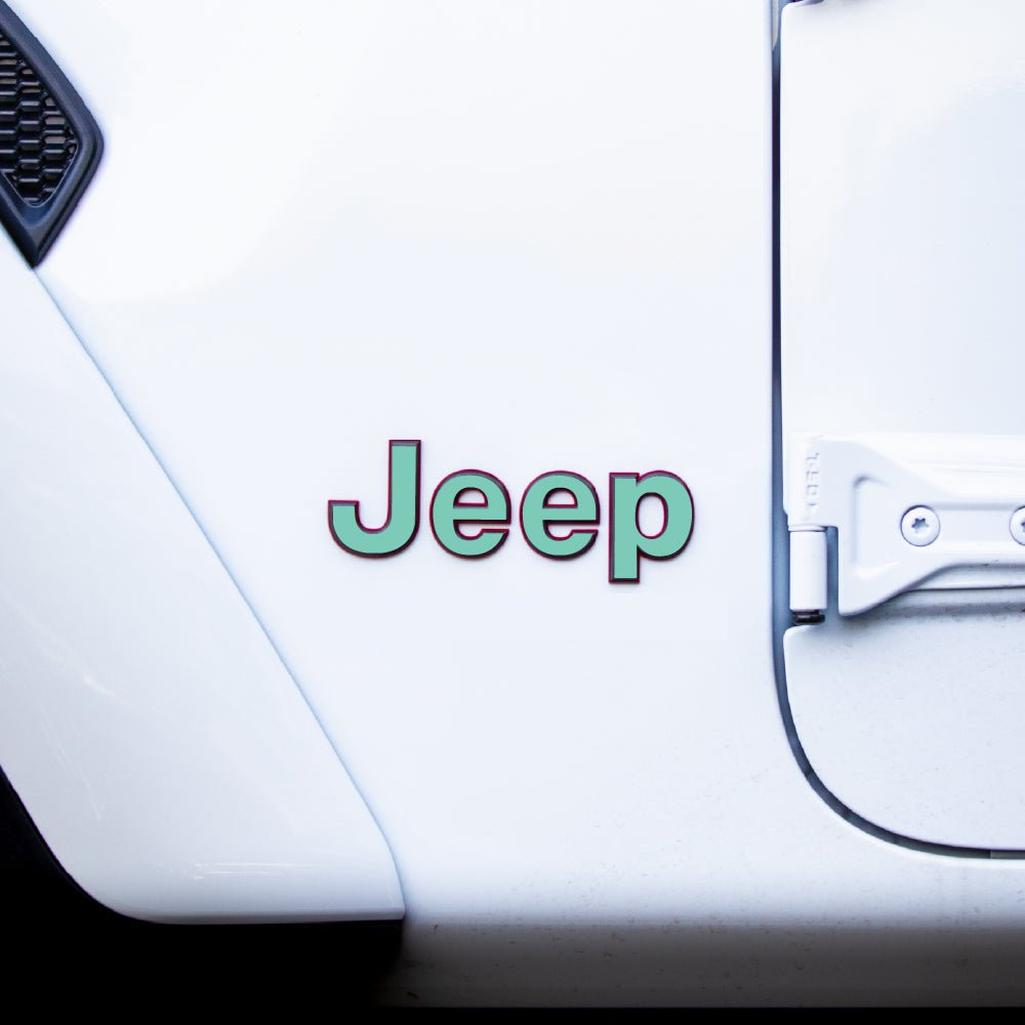 JEEP Gladiator Emblem Overlay Decal Set | Fits 2020+ Jeep Gladiator
