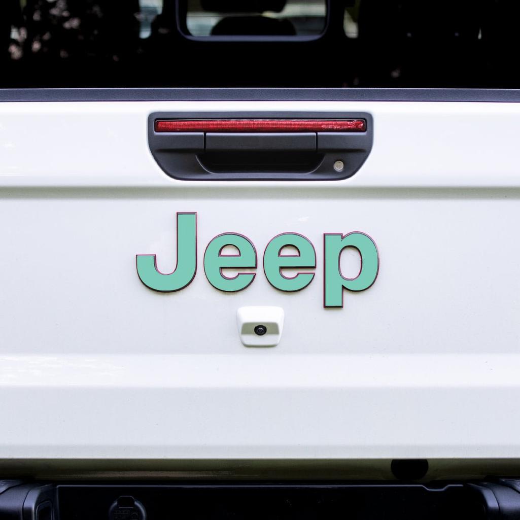 JEEP Gladiator Emblem Overlay Decal Set | Fits 2020+ Jeep Gladiator