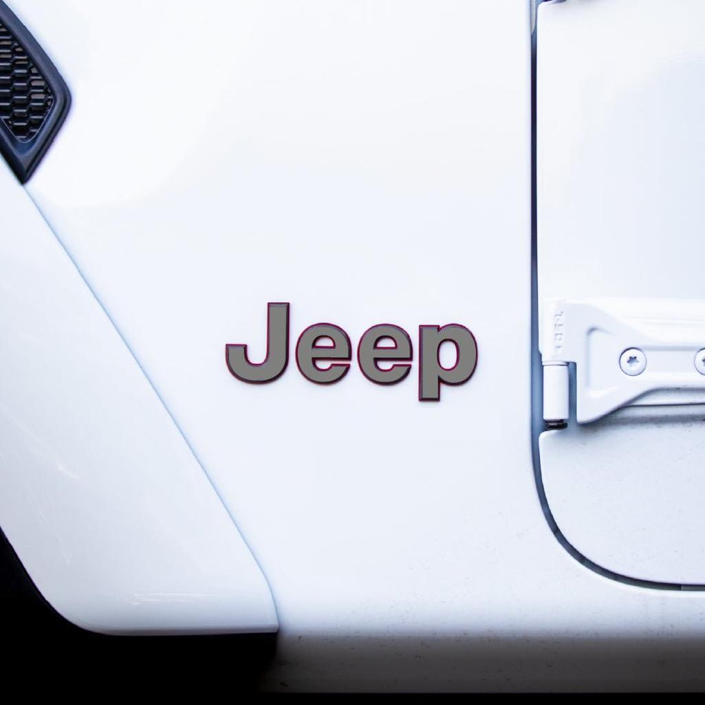 JEEP Gladiator Emblem Overlay Decal Set | Fits 2020+ Jeep Gladiator