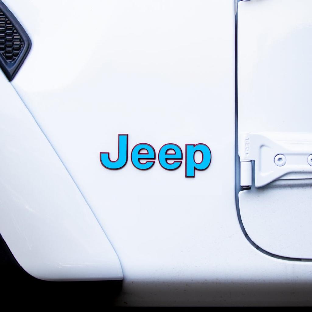 JEEP Gladiator Emblem Overlay Decal Set | Fits 2020+ Jeep Gladiator