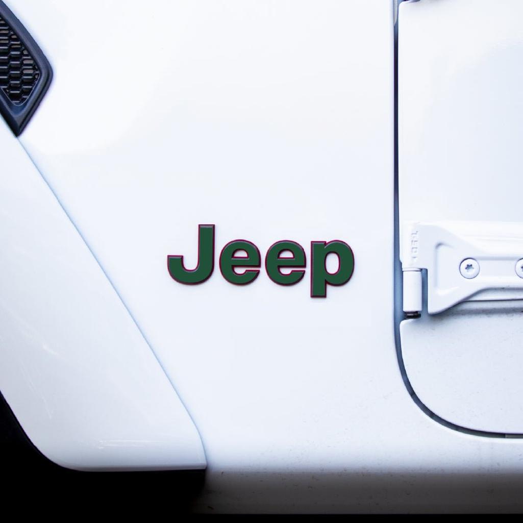 JEEP Gladiator Emblem Overlay Decal Set | Fits 2020+ Jeep Gladiator