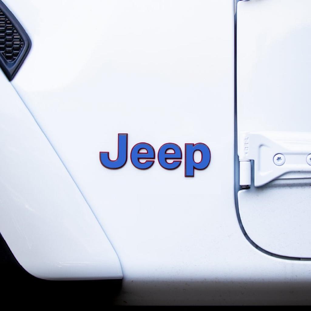 JEEP Gladiator Emblem Overlay Decal Set | Fits 2020+ Jeep Gladiator
