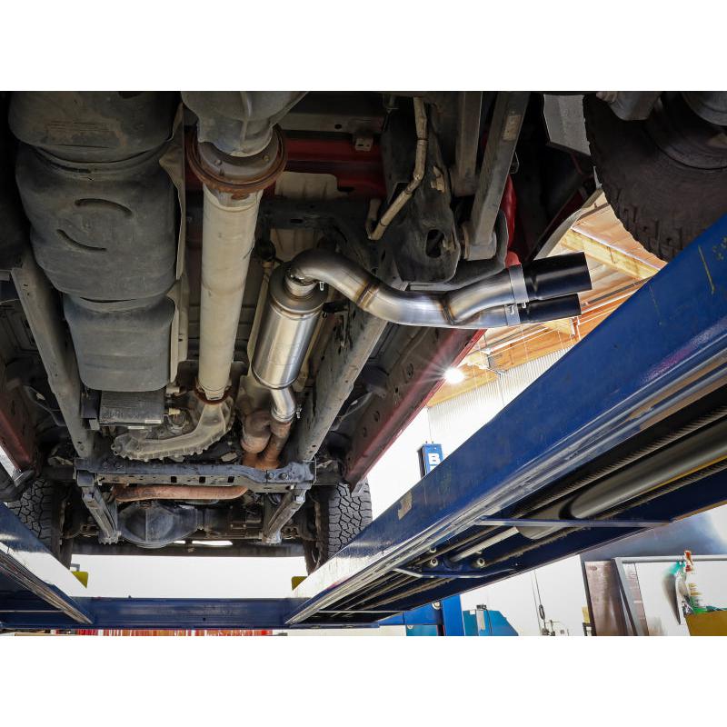 aFe POWER Rebel Series 3.5in SS Cat Back Exhaust w/Black Tips 19-21 RAM V8-6.4L Hemi-SR1 Performance