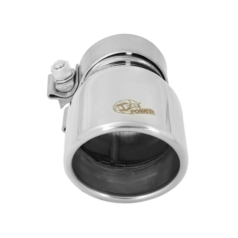 aFe MACH Force-Xp 2.5in Inlet x 3-1/2in Outlet x 6in Length 2.5in 304 Stainless Steel Exhaust Tip-SR1 Performance