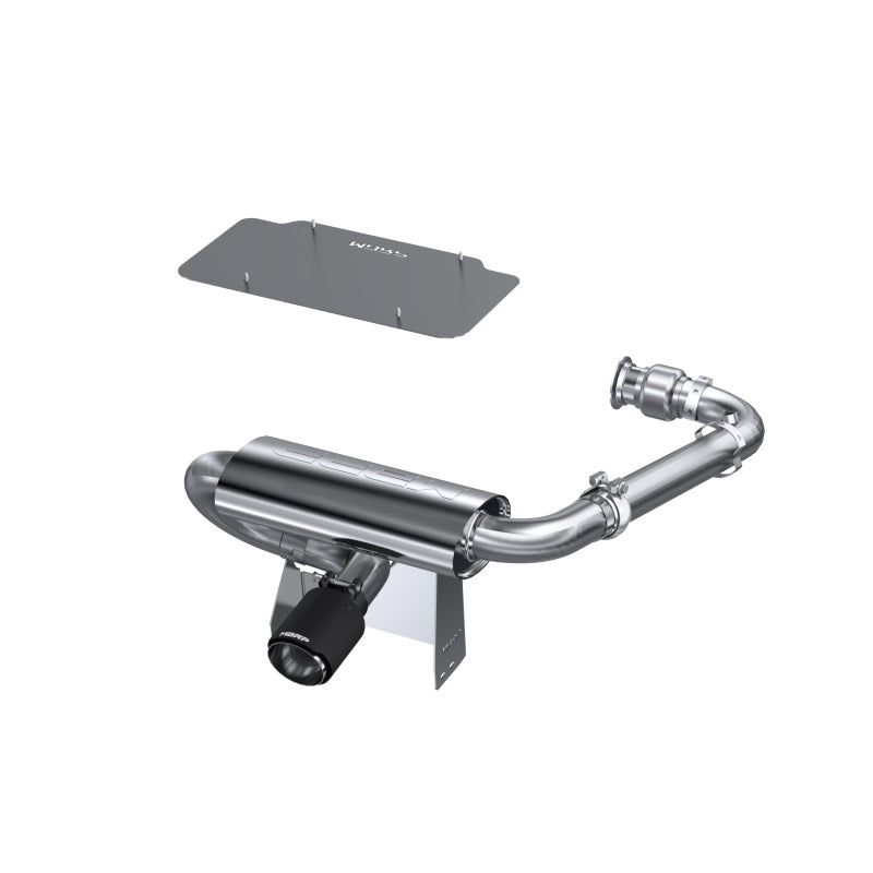 MBRP 17-21 Can-Am Maverick Turbo/Turbo R 2.5in Perf Series Chamber Oval Turbo Back Exhaust C/F Tip-SR1 Performance