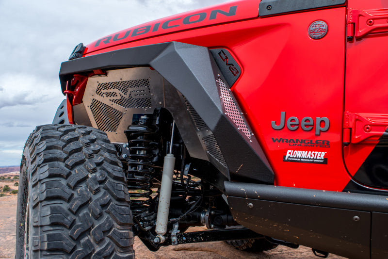 DV8 Offroad 2018+ Jeep Wrangler JL Armor Fenders with LED Turn Signal Lights (Set of 4)