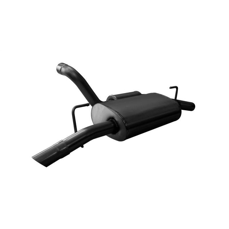 Corsa 2018-2024 Jeep Wrangler JL 2.5in Dual Rear Turn Down Exit Black Touring Axle-Back Exhaust-SR1 Performance