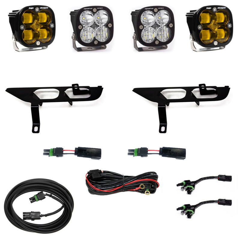 Baja Designs 2021+ Ford F-150 Sport Series Fog Pocket Kit - Amber-SR1 Performance