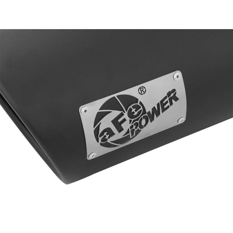 aFe POWER MACH Force-Xp 5in 304 Stainless Steel Exhaust Tip 5In x 7Out x15Lin Bolt-On Right-Blk-SR1 Performance