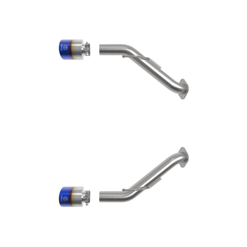 aFe 2023 Nissan Z V6-3.0L (tt) Takeda Stainless Steel Axle-Back Exhaust System w/ Blue Flame Tip-SR1 Performance