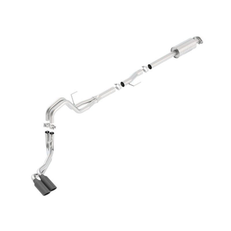 Borla 15-16 Ford F-150 3.5L EcoBoost Ext. Cab Std. Bed Black Chrome CB Exhaust ATAK Truck Side Exit-SR1 Performance