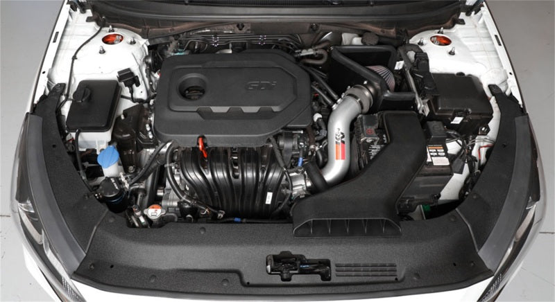 K&N 15-18 Hyundai Sonata L4-2.4L F/I Silver Typhoon Short Ram Intake-SR1 Performance