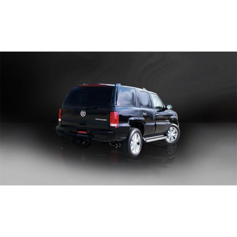 Corsa 2002-2006 Cat-Back Exhaust w/Black Twin 4in Tips 02-06 Cadillac Escalade 6.0L V8-SR1 Performance