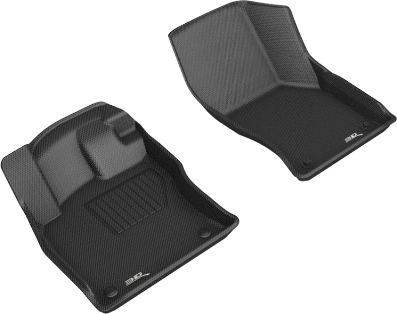 3D MAXpider 2019-2019 Volkswagen Jetta Kagu 1st Row Floormat - Black-SR1 Performance