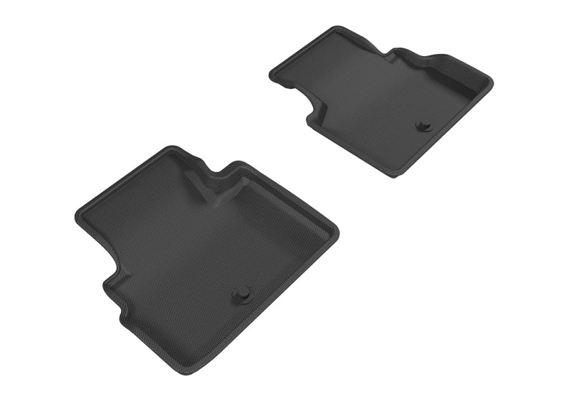 3D MAXpider 2017-2019 Infiniti Q60 Kagu 2nd Row Floormats - Black-SR1 Performance