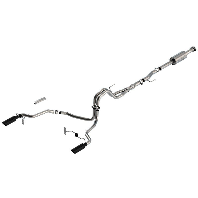 Borla F-150 2021 5.0L 4dr CC SB EC STB Lariat/KR/Platinm/LTD 3/2.25 SRE Cat-Back ATAK Black CHR Tips-SR1 Performance