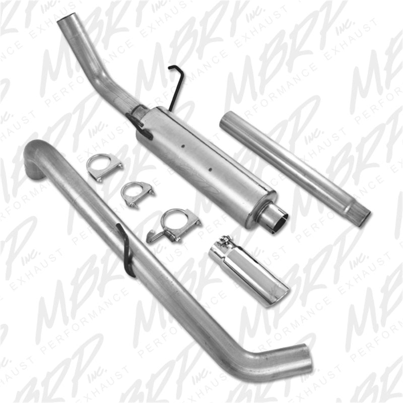 MBRP 2004-2005 Dodge Ram Hemi 1500 5.7L SC/CC-SB Cat Back Single Side-SR1 Performance