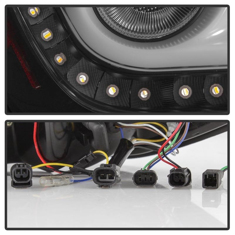 Spyder 16-19 Honda Civic 4 Door Light Bar LED Tail Lights - Black - ALT-YD-HC164D-LB-BK-SR1 Performance
