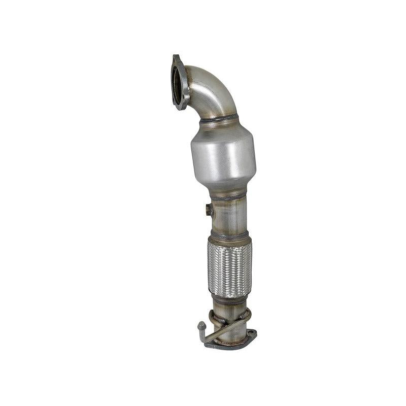aFe Power Twisted Steel SS304 Downpipe 2.5in w/Cat 17-18 Hyundai Elantra L4-1.6L (t)-SR1 Performance
