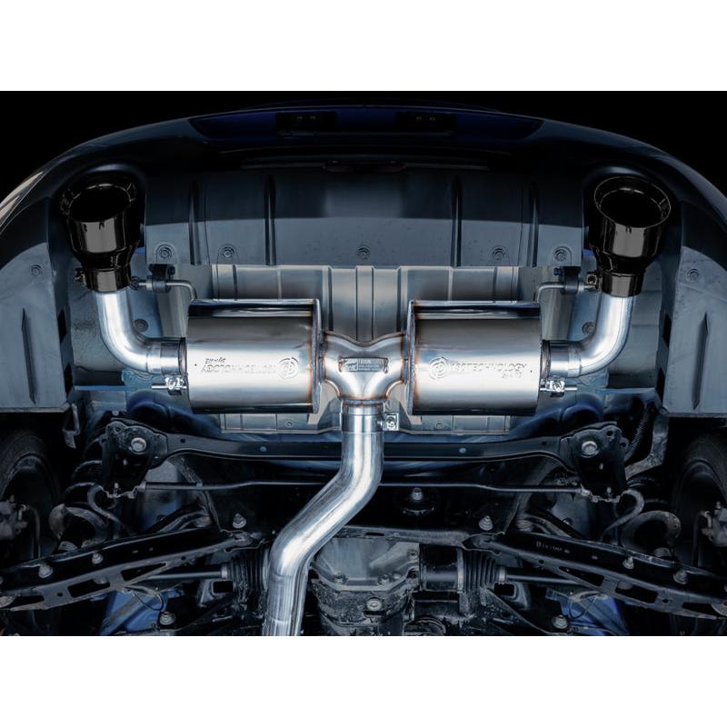 AWE Subaru BRZ/ Toyota GR86/ Toyota 86 Touring Edition Cat-Back Exhaust- Diamond Black Tips-SR1 Performance