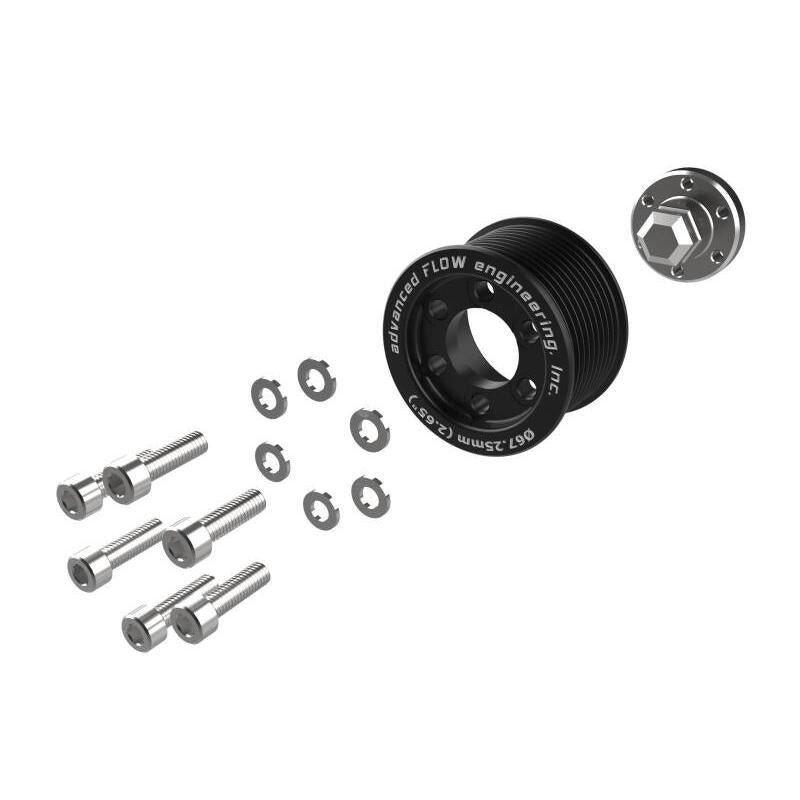 aFe 15-23 Dodge Challenger / 15-23 Dodge Charger SRT Hellcat 2.65in Supercharger Power Pulley Kit-SR1 Performance