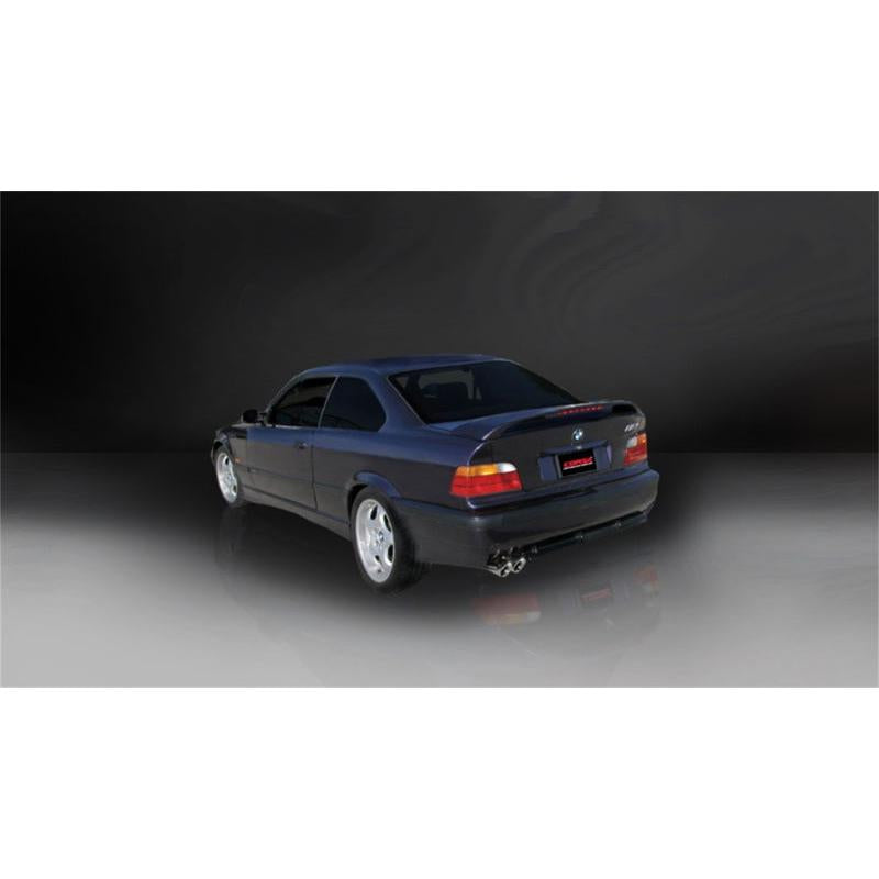 Corsa 1992-1999 BMW 325i/is Coupe E36 Polished Sport Cat-Back Exhaust-SR1 Performance