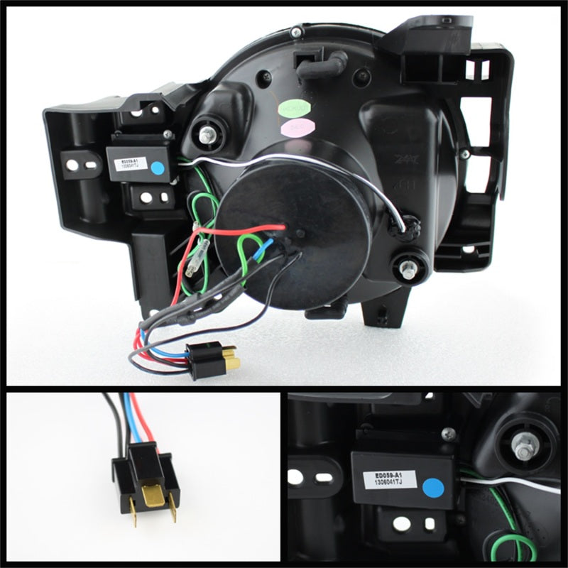 Spyder Toyota FJ Cruiser 07-14 Projector Halogen Model- 3D DRL LED Blk PRO-YD-TFJ07-3DDRL-BK-SR1 Performance