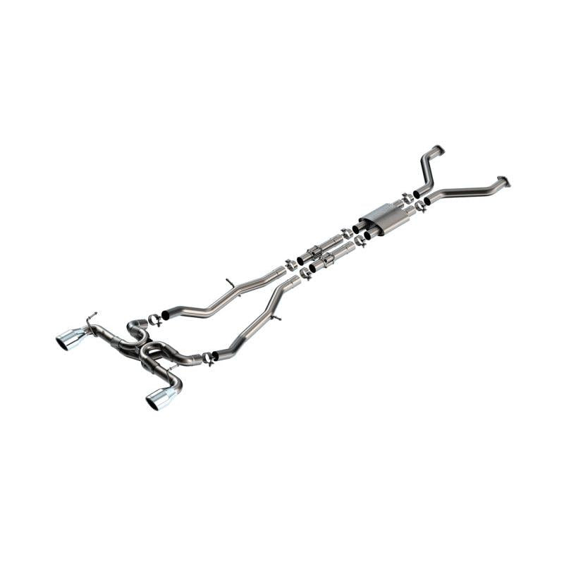 Borla 23-24 Nissan Z 2.5in ATAK Cat Back Exhaust 4.5in Tip - Stainless Steel-SR1 Performance