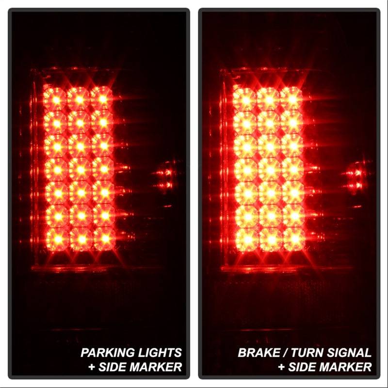 Spyder Ford F150 side 97-03/F250/350 Duty 99-07 LED Tail Lights Red Clear ALT-YD-FF15097-LED-RC-SR1 Performance