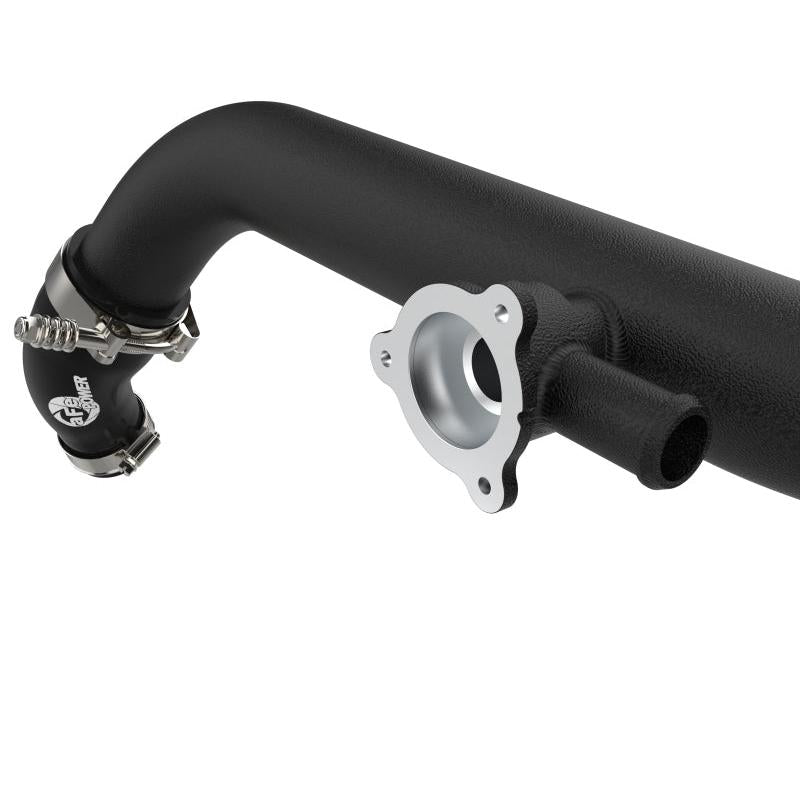 aFe 21-22 Ford Bronco V6-2.7Ltt BladeRunner Alum Hot Charge Pipe - Black-SR1 Performance